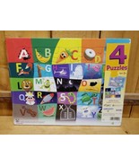 NEW 4 pk Puzzles-Alphabet, Numbers, Shapes &amp; Colors- 25 Pieces, Ages 3+ - $323.11 MXN