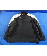 NIKE DRI-FIT BLACK WHITE QUARTER ZIP UP PULLOVER ATHLETIC SPORT GYM SHIR... - $447.39 MXN