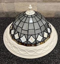 Tiffany Style 15&quot; Stained Glass Ceiling Light Fixture Lamp Shade Slag ~ ... - $77.39