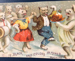 J&amp;P Coats Best Silk Cord Thread Victorian Trade Card Anthropomorphic - $9.89