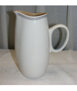 Vintage Pottery Franciscan White Stone Ware Fan Tan Pitcher 3-e - $792.97 MXN