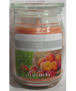 Ashland Scented Candle NEW 17 oz Large Jar Single Wick Summer PEACH - £15.48 GBP