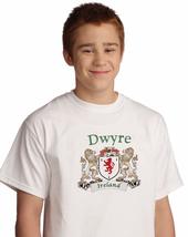 Dwyre Irish Coat of arms tee Shirt in White - $15.63+