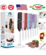 Powerful Mini Drink Mixer - Ergonomic Handheld Milk Frother for Coffee &amp;... - $21.25 CAD