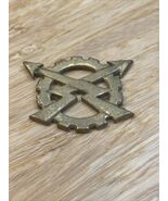 Vintage Belgium Army Cap Badge Military Militaria KG JD - $452.12 MXN