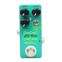 Mosky CH Vibe Chorus Vibe Vibrato Guitar FX Pedal Depth Color Speed Knob... - $606.40 MXN