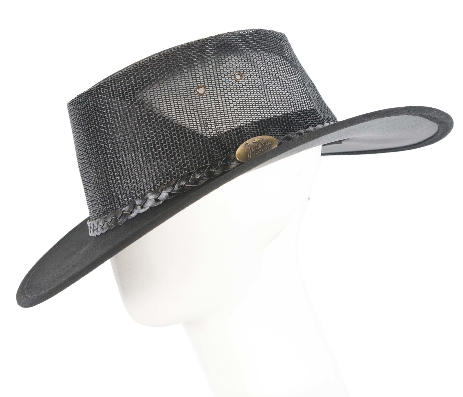 Real Australian Leather Cooler Hat by Jacaru. Made in Australia. Black - $69.95