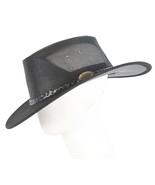 Real Australian Leather Cooler Hat by Jacaru. Made in Australia. Black - $69.95