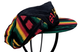 BAHAMAS Bright Colorful Jamaican Reggae Reversible Cap Hat *Zippered Sid... - £19.54 GBP