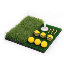 Dual Surface Turf Golf Practice Hitting Mat Portable Golf Hitting Mat Tee Holder - £91.97 GBP