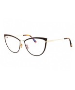 Tom Ford FT5877-B 046 Matte Light Brown/Gold/Clear Blue Light Block 56mm... - $248.27 CAD
