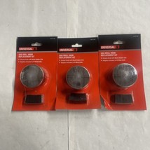 3 Universal Gas Grill Knob Replacement Kit 1001 537 562 Chrome Black Rubber Grip - £11.41 GBP