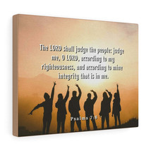  Psalms 7:8 Judge The People Bible Verse Canvas Christian Wall A - $75.99+