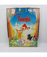 Vtg Disney Bambi Framed Print, Animated Movie Poster Art, Woodland Nurse... - $95.70 CAD