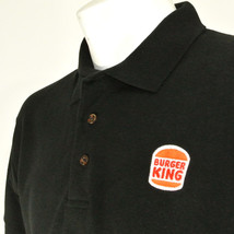 Burger King Employee Uniform Polo Shirt Black Size L Large New - £20.12 GBP