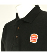 BURGER KING Employee Uniform Polo Shirt Black Size L Large NEW - $25.49