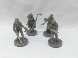 Set Of (4) RPG Zombie Apocalypse Survivor With Weapons Miniatures 1 1/4&quot; - £14.38 GBP