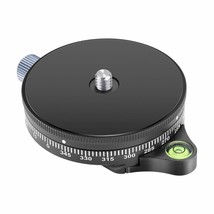 Neewer Camera Panoramic Panning Base with Plate, 3/8-inch Screw Aluminum Alloy P - £36.76 GBP