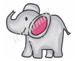 Elephant - Machine Embroidery Design - £2.76 GBP