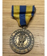 Vintage ROTC Athletic Award Medal with Ribbon Military Militaria KG JD - $221.95 MXN