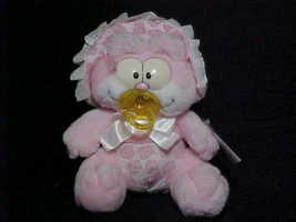 10&quot; Babykins Garfield Pink Plush Toy With Pacifier and Tags Fun Farm By Dakin - £78.30 GBP