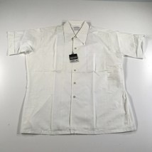 New Vintage Puritan Shirt Mens 16 16.5 L White Dacron Polyester Cotton USA Made - £29.79 GBP