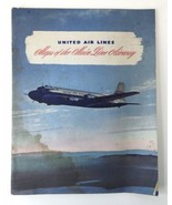 United Air Lines Maps of the Main Line Airways Booklet 1946 Airline Ephe... - $14.00