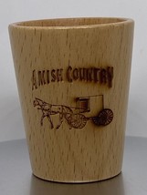 Amish Country shot glass Wooden New - £4.07 GBP