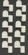 3/8&quot; Sunscreen Clips White Pack of 10 Window Screen Metal Diecast Die Cast New - $9.92