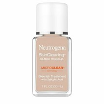 Neutrogena SkinClearing Foundation for Acne, Natural Ivory, 1 fl. oz.. - £23.72 GBP