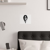 John Lennon Black and White Portrait Satin Poster - 210gsm, Low-Glare Fi... - $13.39+