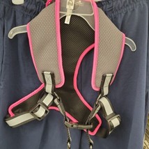 TOP PAW Comfort Dog Harness W Rainbow Reflective Material Pink Black Grey XLarge - £7.58 GBP