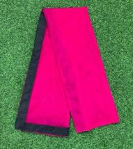 Hot Pink with black Border Net solid plain Dupatta, Indian Stole, Scarf DP43 - £8.92 GBP