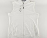Adidas Women&#39;s Large Full-Zip Country Club Golf Vest White A272 New - $35.53
