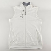 Adidas Women&#39;s Large Full-Zip Country Club Golf Vest White A272 New - £28.53 GBP