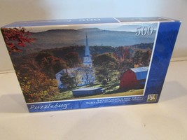 Puzzlebug Peacham Church & Barn Vermont  500 pc Puzzle New  LotP - $6.88
