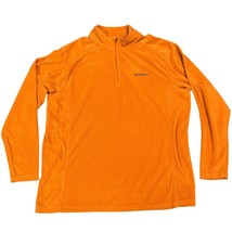 Columbia Orange Fleece Pullover Sweater 1/4 Zip Mock Neck - Hunt Jacket - XL - £27.97 GBP