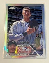 2023 Topps Chrome Update Anthony Volpe RC Yankees Rookie Debut Refractor... - $9.49