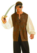 Forum Novelties Men&#39;s Buccaneer Plus Shirt Costume Accessory, Multi, X-Large - £79.37 GBP