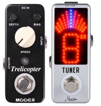 Mooer Trelicopter + Rowin Tuner Optical Tremolo Micro Guitar Effects Pedal New - £46.36 GBP