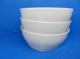 Mikasa Gourmet Basics Alsace Taupe Set Of 3 Taupe 6&quot; Cereal Bowls VGC - £11.99 GBP