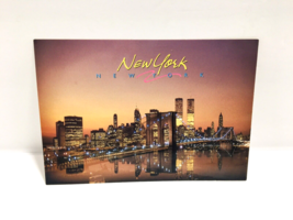 Vintage Postcard Night Life Twin Towers, New York City (NYC), NY Long Ago* - £11.31 GBP