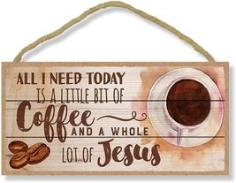 Retro Wooden Sign Coffee and Jesus Wall Art Decor 8x12 Inch - €4,11 EUR Retro Wooden Sign Coffee and Jesus Wall Art Decor 8x12 Inch - €4,11 EUR