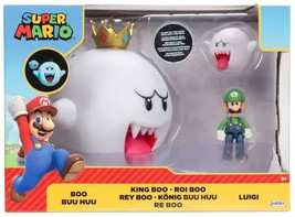 Jakks Pacific World of Nintendo Super Mario King Boo &amp; Luigi Glow In The... - $856.70 MXN
