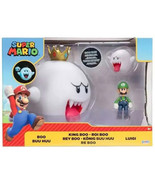 Jakks Pacific World of Nintendo Super Mario King Boo &amp; Luigi Glow In The... - $61.54 CAD