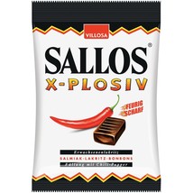 Sallos X-PLOSIV Super Spicy Chewy Licorice Chili Candies 150g Free Shipping - £6.42 GBP