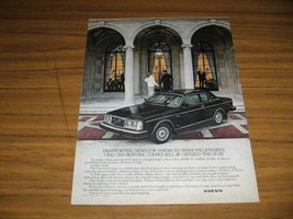 1980 Print Ad Volvo Bertone Coupes Only 1,500 Offered This Year - £8.37 GBP