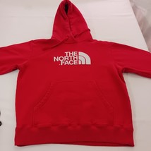 The North Face Men’s Size Large Red Cotton Blend Pullover Hoodie Sweatshirt Logo image 11