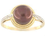 Mocha pearl Women&#39;s Cluster ring 14kt Yellow Gold 272809 - £191.63 GBP