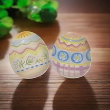 Fitz &amp; Floyd 2-Easter Eggs Bowls ESCAPADES Ceramic Dish 7 1/8&quot; x 5 1/2&quot; W - £19.10 GBP